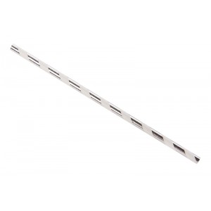 Silver and white paper straw single